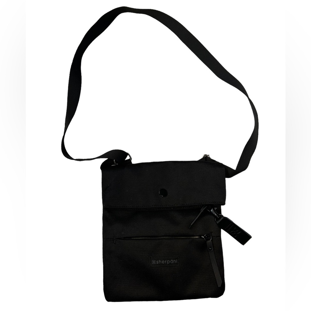 SHERPANI PICA eco friendly Crossbody Bag Sustainable black cross body bag NWOT